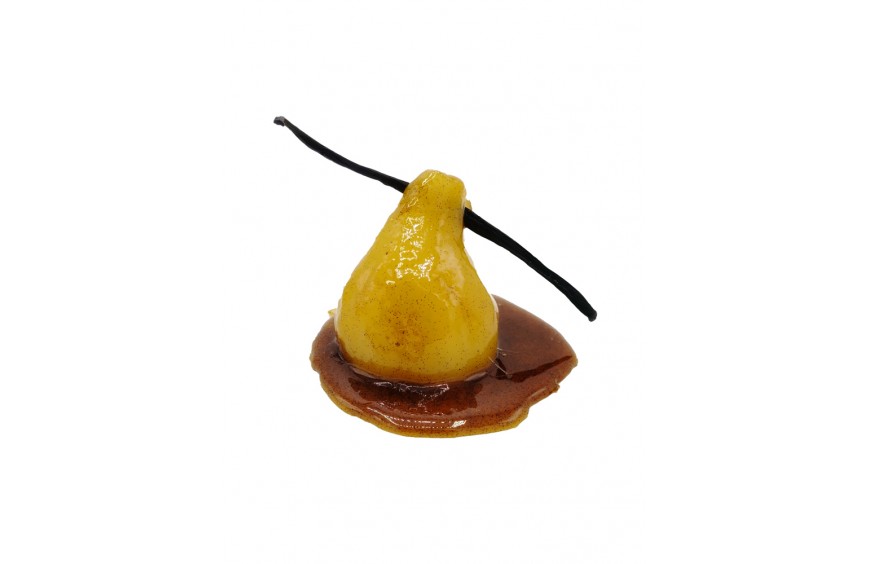 Poire pochée - caramel à la Vanille